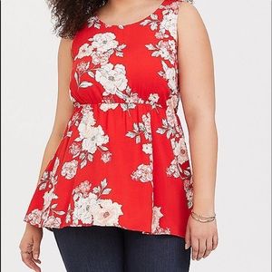 NWT floral challis babydoll